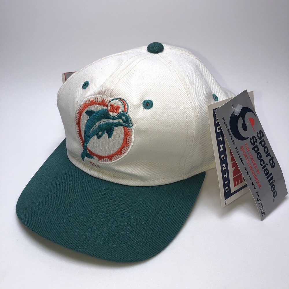 Vintage Miami Dolphins‎ Sport Specialties Side Wave Size 7 1/8  Hat/Cap PRO LINE